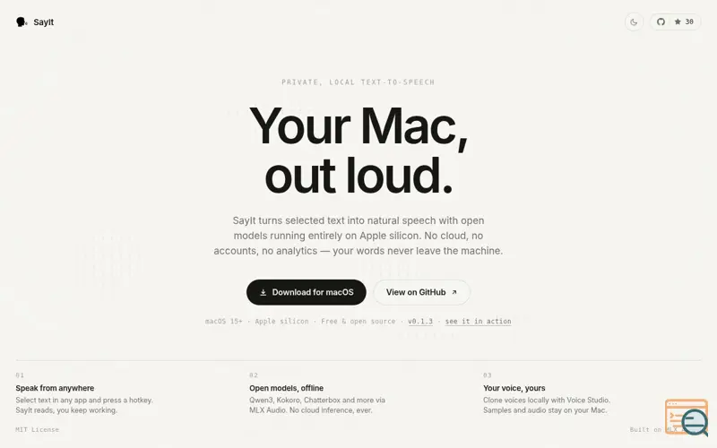 Screenshot of Say It