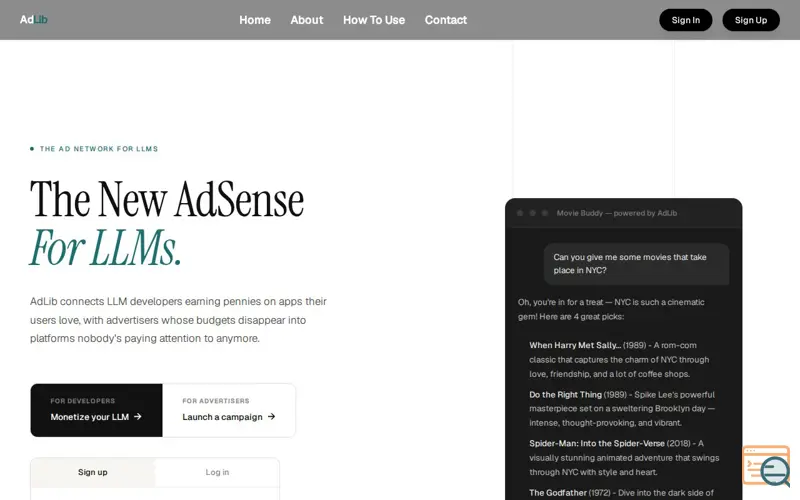 Screenshot of AdLib