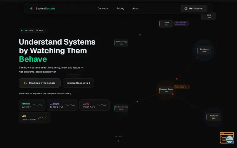 Screenshot of SystemDecoder