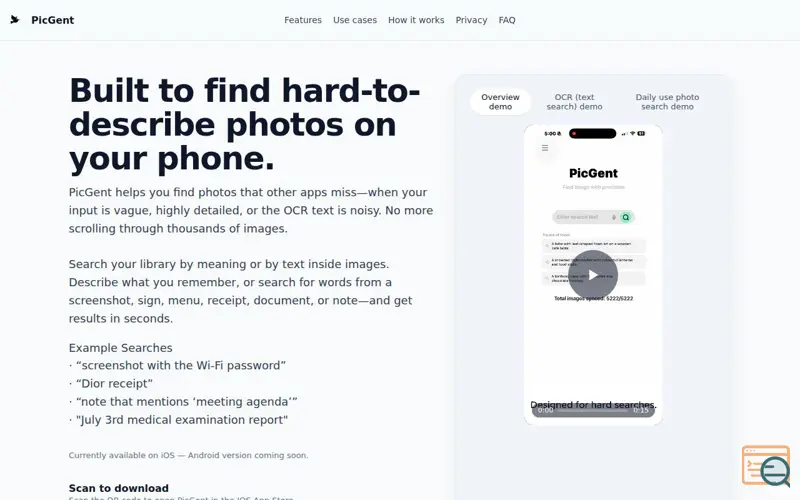 Screenshot of PicGent