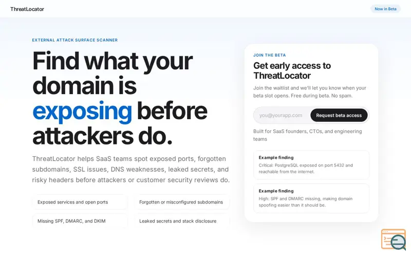 Screenshot of ThreatLocator