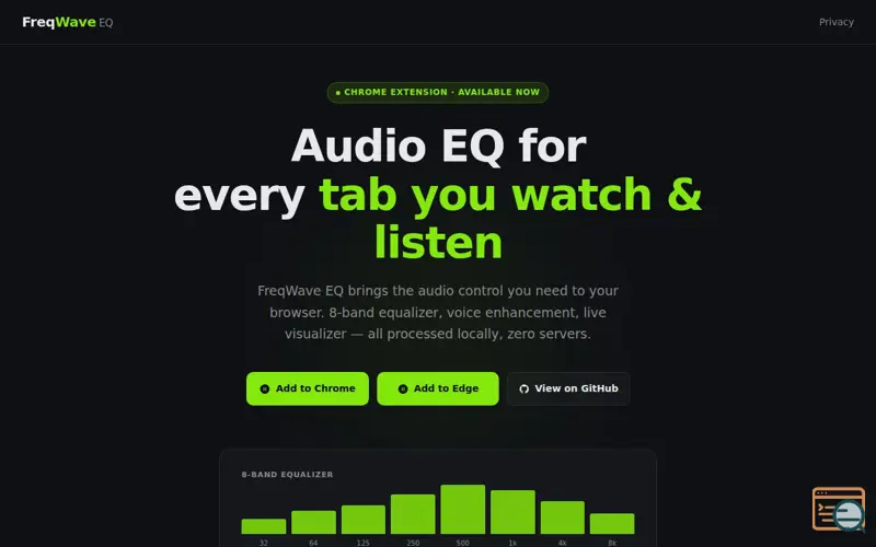 Screenshot of FreqWave EQ