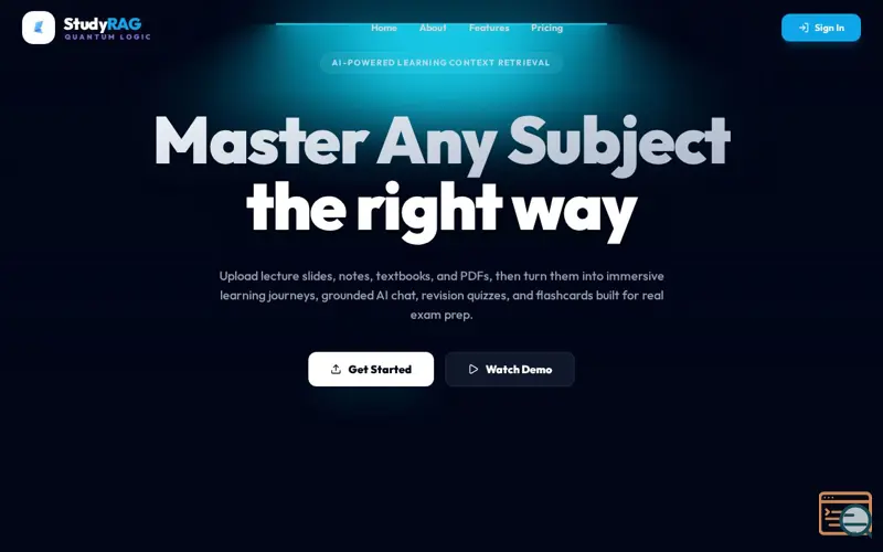 Screenshot of StudyRAG