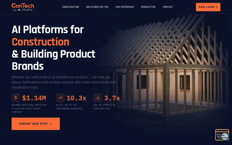 Screenshot of ConTech by Mindpal