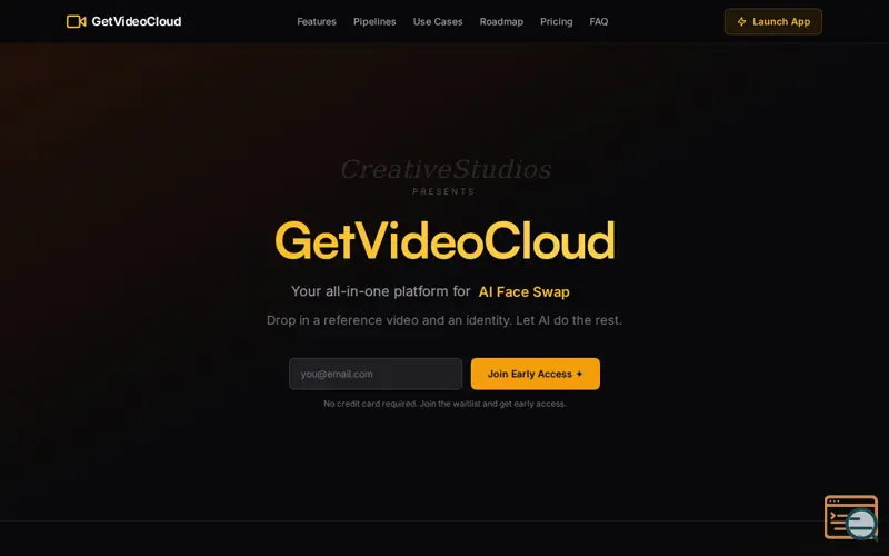 Screenshot of GetVideoCloud