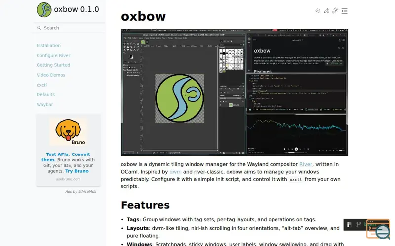 Screenshot of Oxbow-wm