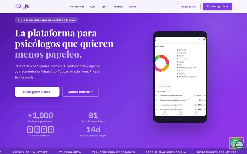 Screenshot of Kalyo