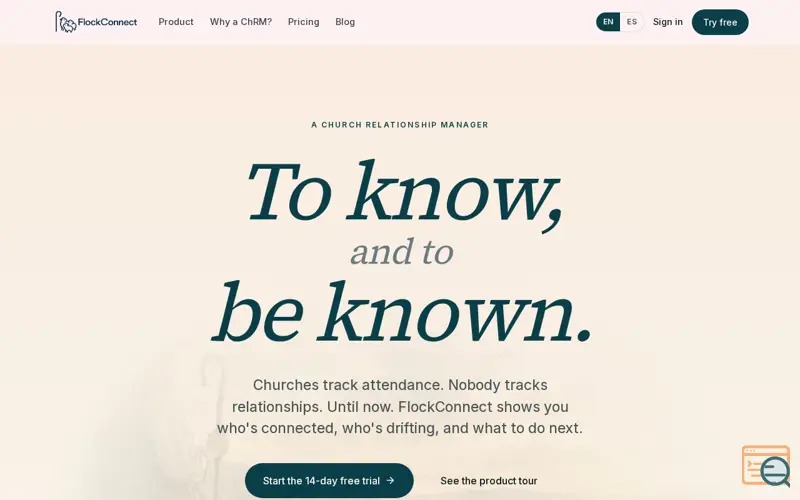 Screenshot of FlockConnect