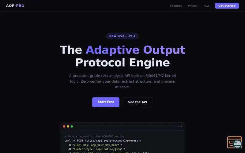 Screenshot of AOP-PRO