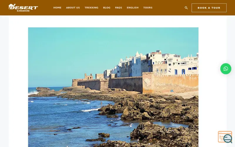 Screenshot of Sahara Desert Kingdom, a launch using Tripadvisor