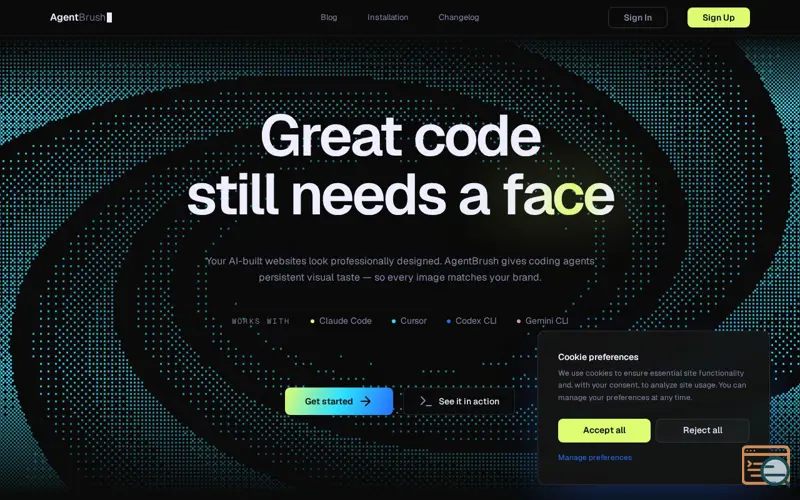 Screenshot of AgentBrush