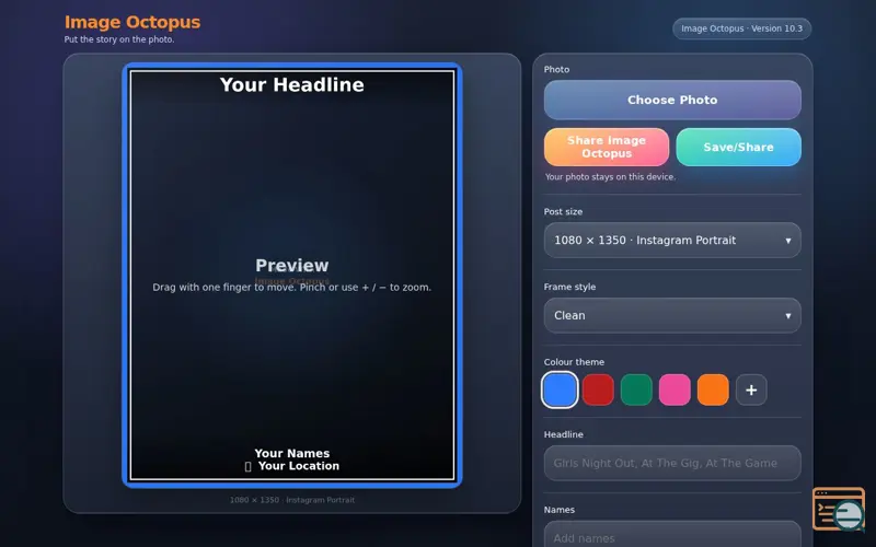 Screenshot of Image Octopus