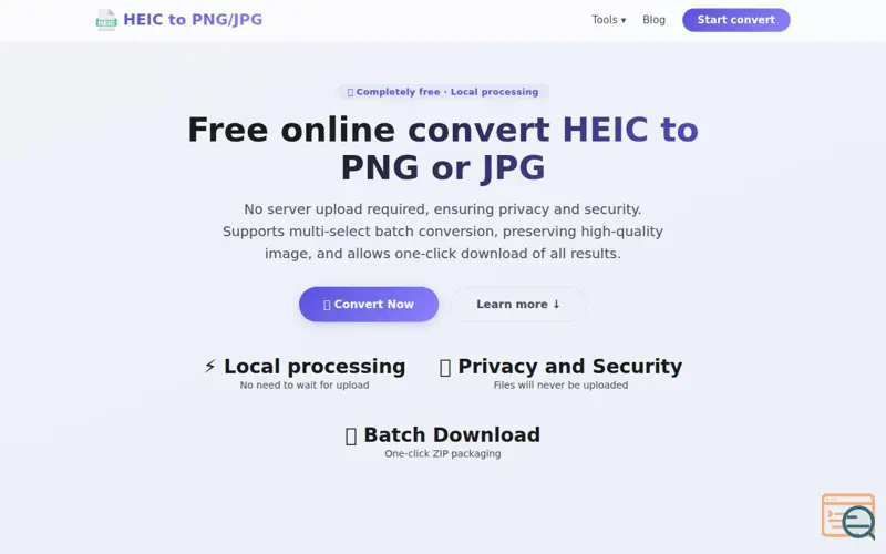 Screenshot of HEIC Converter