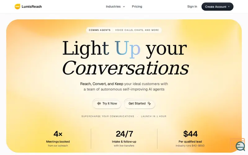 Screenshot of LumisReach v2