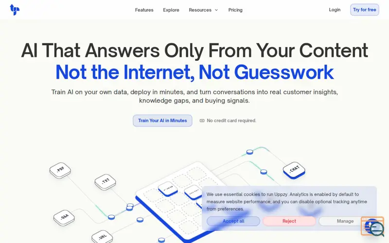 Screenshot of AI Chatbot Platform