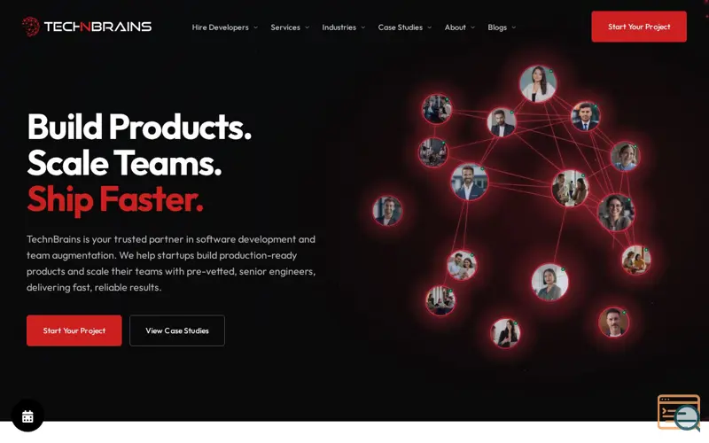 Screenshot of TechnBrains