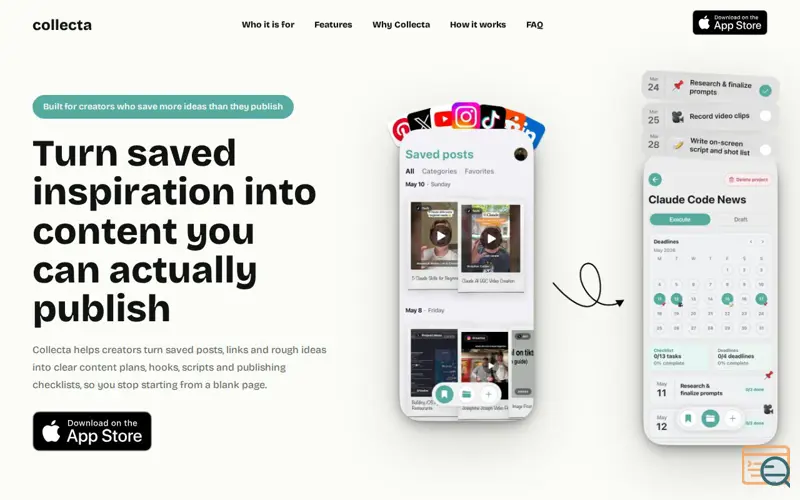 Screenshot of Collecta