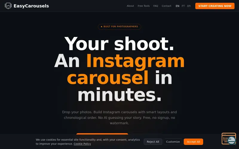 Screenshot of EasyCarousels