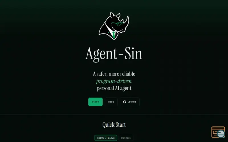 Screenshot of Agent-Sin