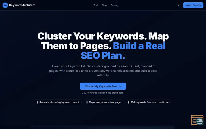 Screenshot of Keyword Architect