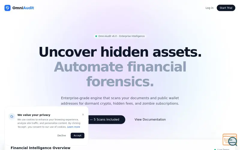 Screenshot of Omni Audit