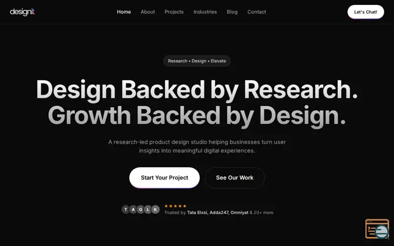 Screenshot of Designit UX Audit