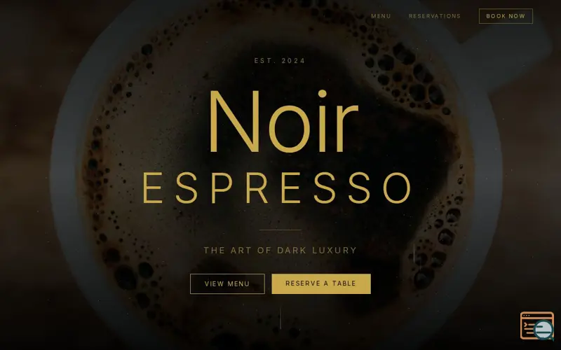 Screenshot of Noir Espresso
