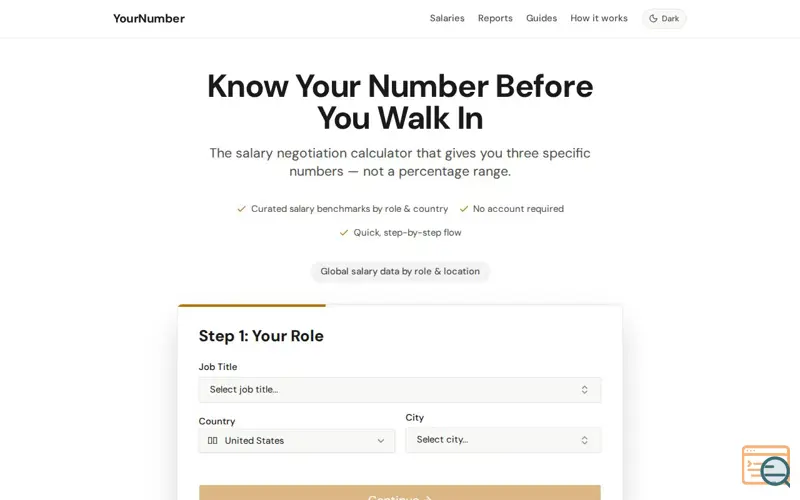 Screenshot of YourNumber
