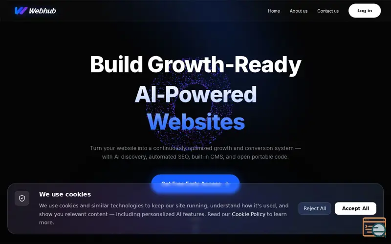 Screenshot of Webhub
