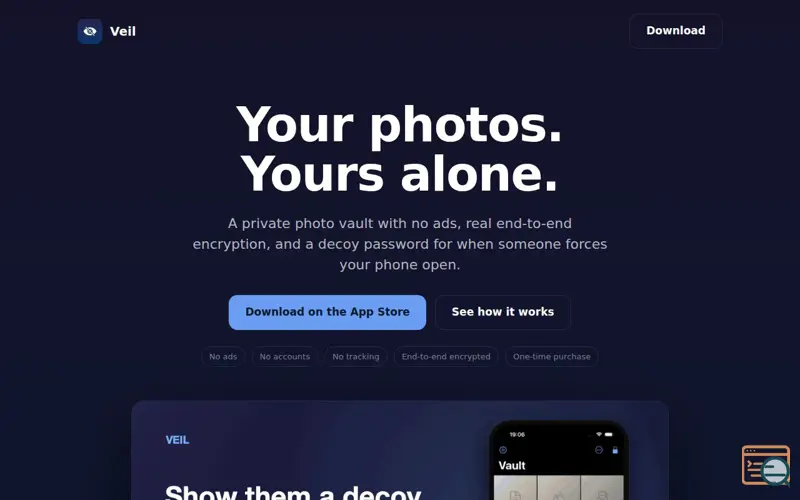 Screenshot of Veil — Private Photo Vault