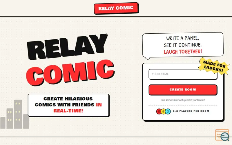 Screenshot of Relay Comic