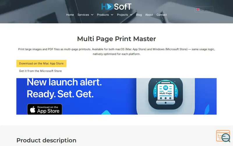 Screenshot of Multi Page Print Master