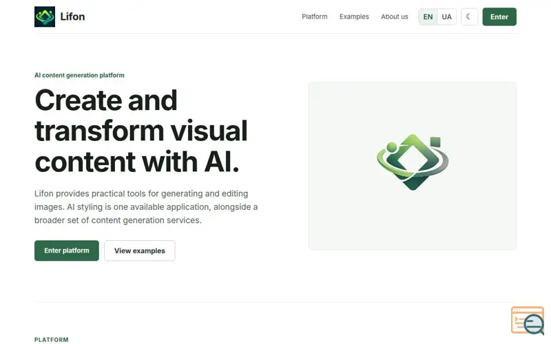 Screenshot of Lifon