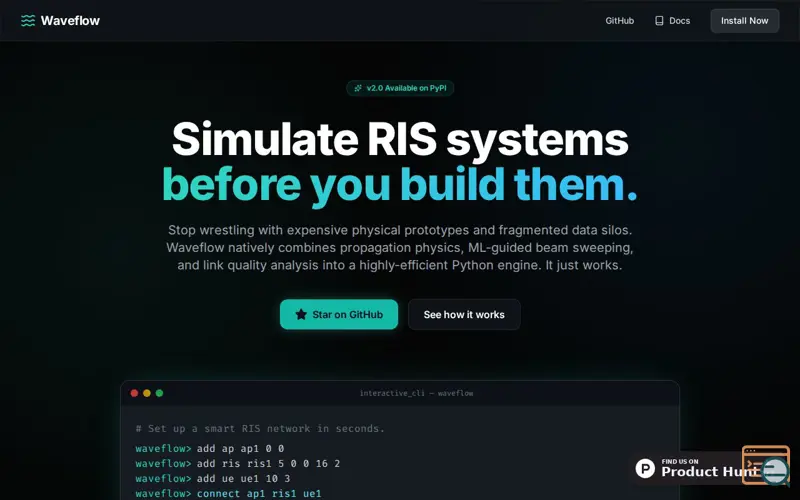 Screenshot of Waveflow
