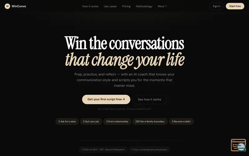 Screenshot of WinConvo