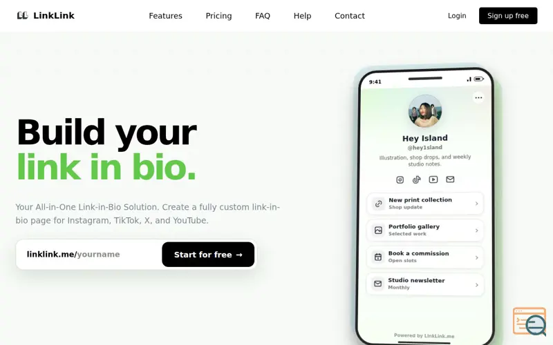 Screenshot of LinkLink