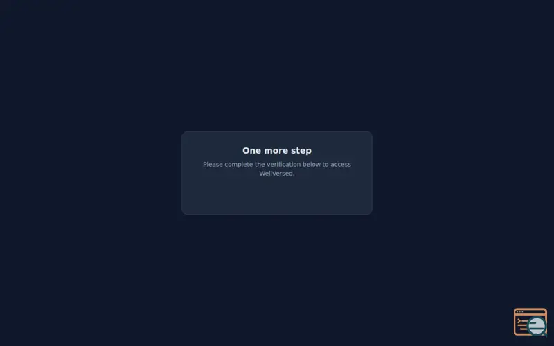 Screenshot of WellVersed