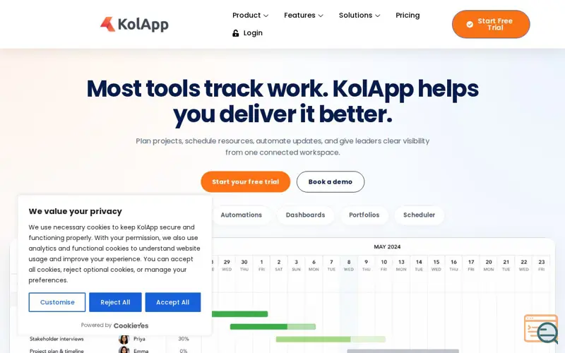 Screenshot of KolApp