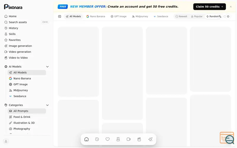 Screenshot of Pixonara