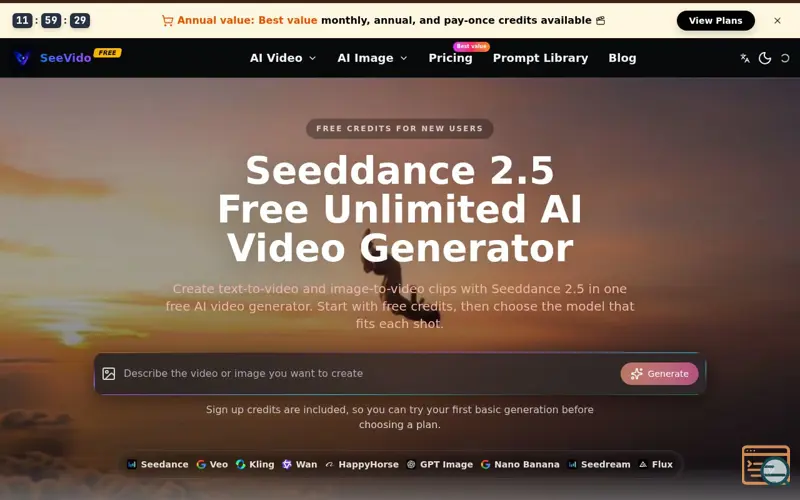 Screenshot of SeeVido
