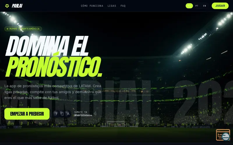 Screenshot of Parlai Mundial