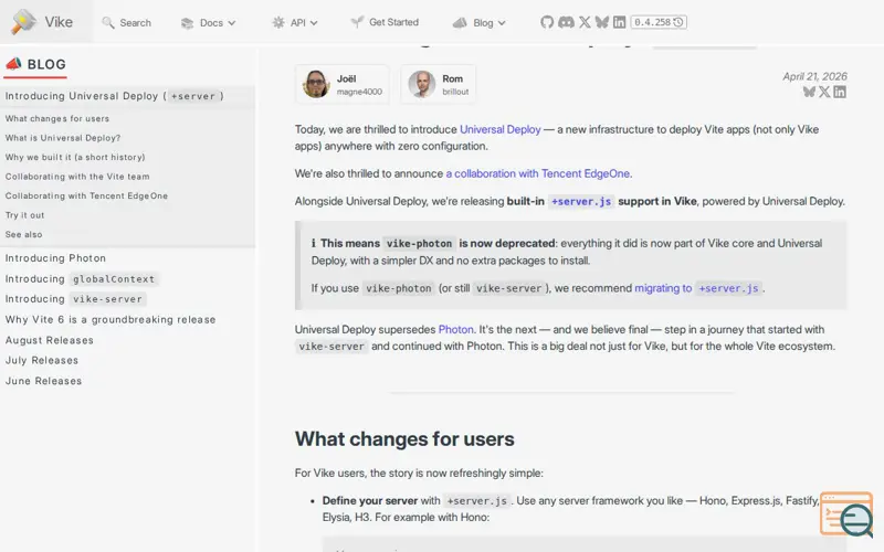 Screenshot of Universal Deploy