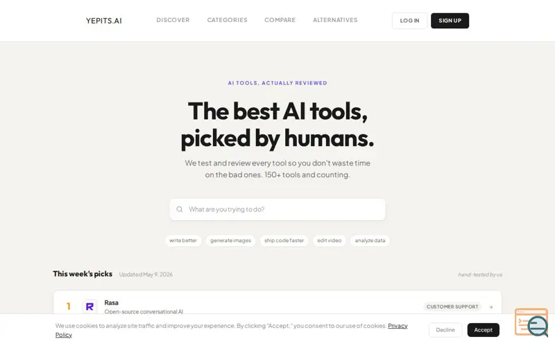 Screenshot of YepIts.ai