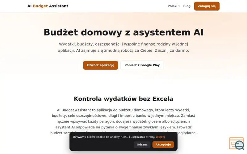 Screenshot of AI Budget Assistant