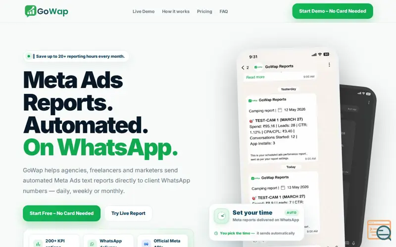 Screenshot of GoWap