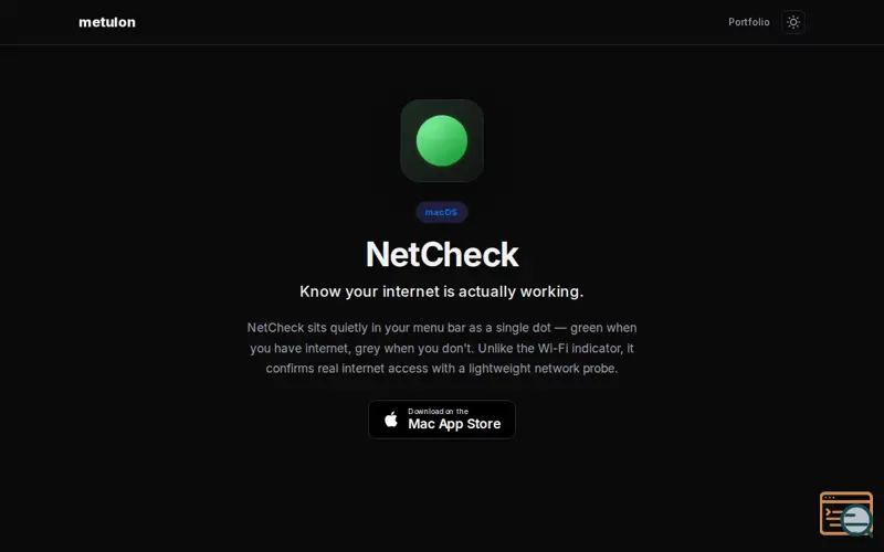 Screenshot of NetCheck