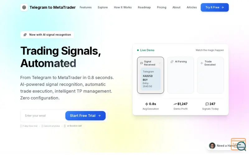 Screenshot of TTMT | Telegram to MetaTrader