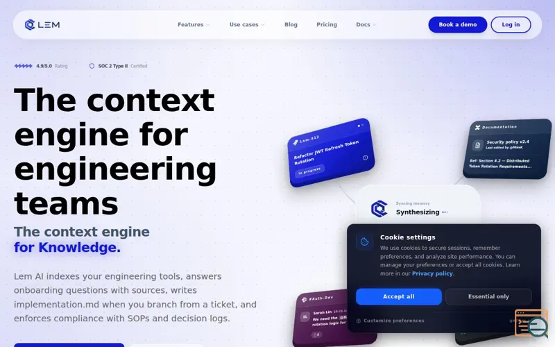 Screenshot of Lem AI