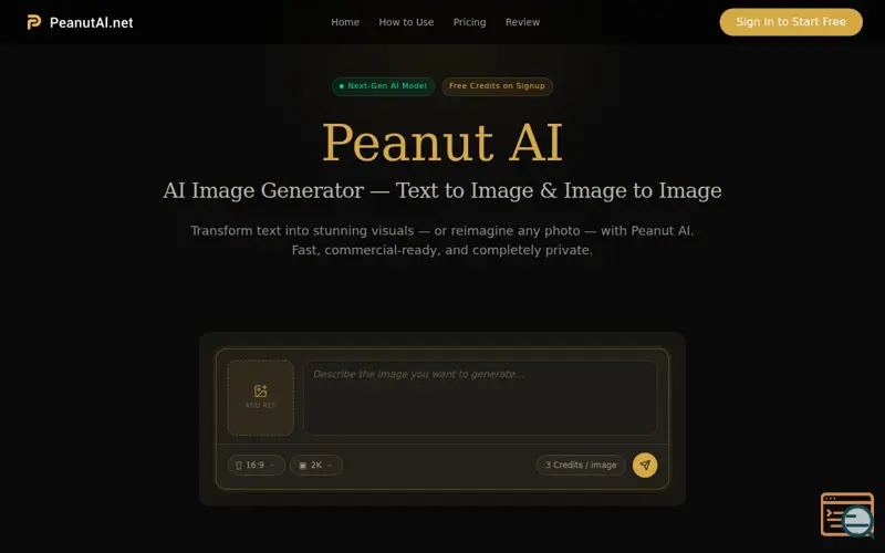 Screenshot of Peanut AI 