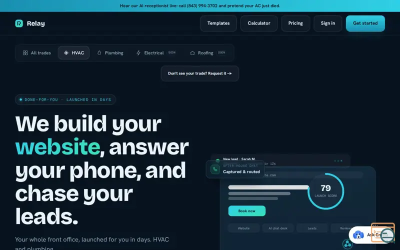 Screenshot of Relay
